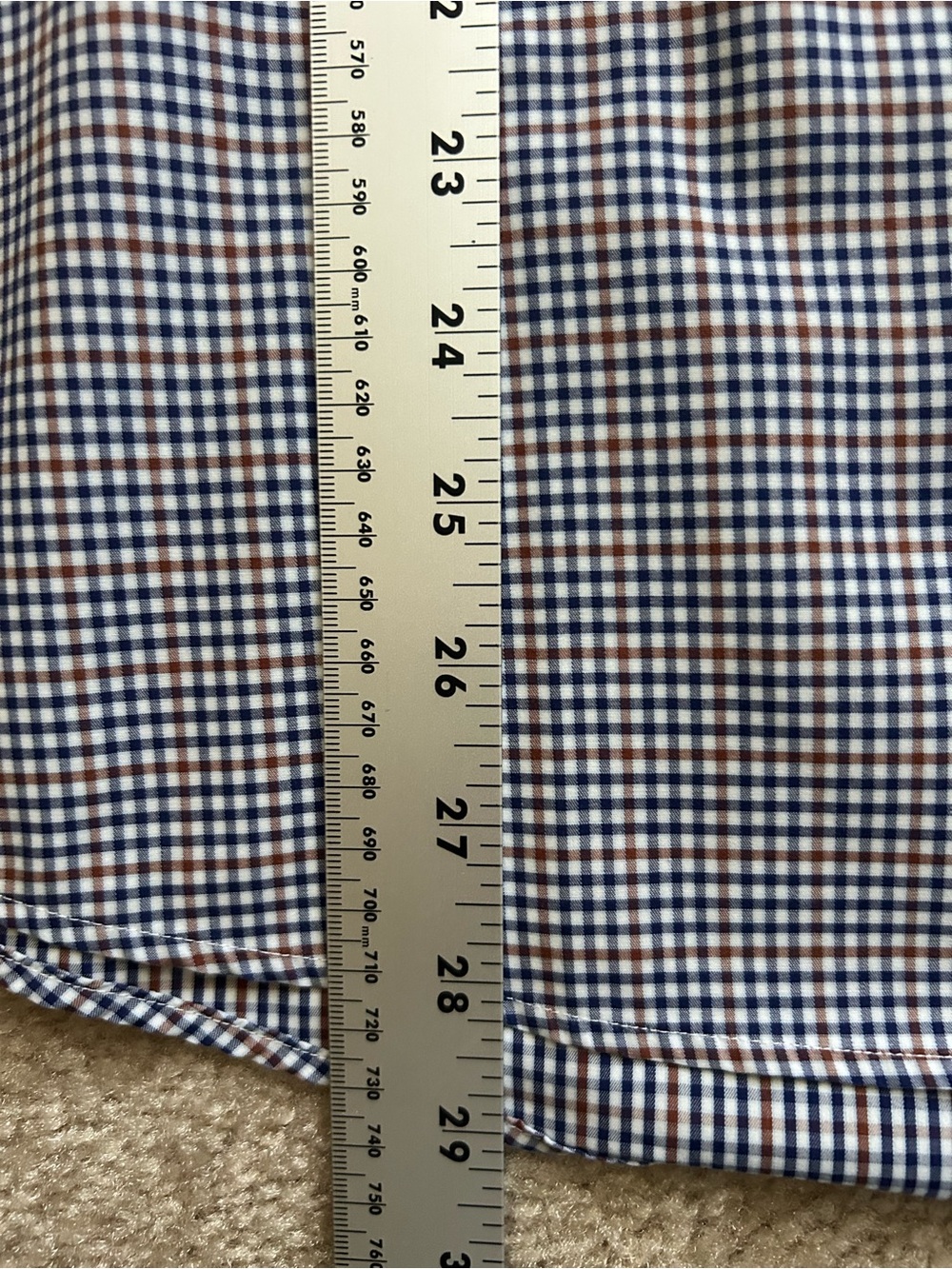 Eton Slim Micro-Check Long Sleeve Button Down Shirt - Picture 7 of 7